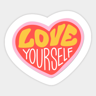 Love Yourself Women's Tank | Motivational gym workout tank | Inspirational Yoga Sticker